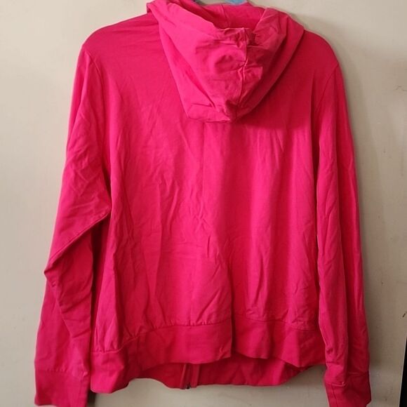 Adidas Pink Zip-Up Hoodie 2X perfect condition lightweight - Picture 6 of 6